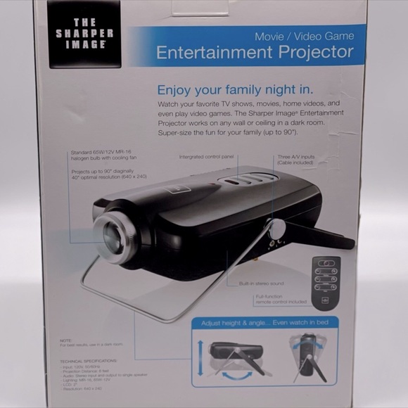 THE SHARPER IMAGE ENTERTAINMENT PROJECTOR - Picture 6 of 6